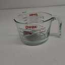 Pyrex 4-Cup Glass Measuring Cup For Baking and Cooking, Dishwasher, Freezer, Microwave, and Preheated Oven Safe, Essential Kitchen Tools (Clear)