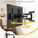 monTEK Full Motion TV Wall Mount for 43-95 Inch TVs, Heavy Duty TV Mount Bracket with 22" Long Arm Extension, Swivel Tilt Leveling, Max VESA 800x400mm, Holds up to 150lbs, Fits 16"/18" Wood Studs
