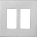 Eaton PJS262SG-SP-L Designer 2-Gang Screwless Wallplate, Silver Granite (1 Count (Pack of 1))