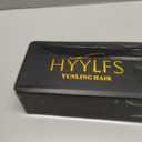 Black Hair Bun,Clip-On Feathered Bun Hair Pieces for Women Synthetic Sick Back Bun Hair Extension Natural Looking Fake Hair Clips Volumizing Straight Bun(Black,braids,Rhinestone flower)