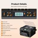 Retekess TR642 CD Player Boombox, CD Cassette Player AM/FM Radio, LED Ambient Lighting, 15H Long-Lasting, Dual-Speaker Stereo, Sleep Timer, USB/TF/AUX/Remote Control, Boomboxes for Home, Kids, Gifts