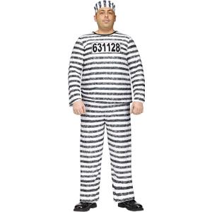 Fun World Jailbird Adult Costume, Plus Size