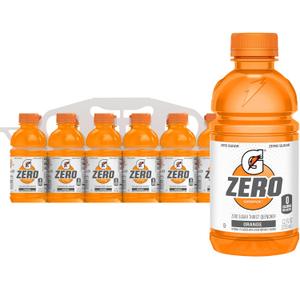 Gatorade Thirst Quencher Zero Sugar Sports Drink, Orange, 12oz , Pack of 12 Electrolytes for Rehydration (EXP 03/15/27)