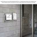 Wall Sign Holder Floating Clear Acrylic Wall Frame Holds 8.5 x 11 with Silver Standoffs Overall Dimensions 11.5" x 14" Peel Protective Film Art Gallery Lobby Directory Office by Marketing Holders