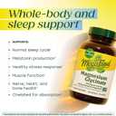 MegaFood Magnesium Glycinate 500mg, Normal Sleep & Stress, 120 Capsules, BB: JAN/2028