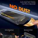 UNBREAKcable Screen Protector for iPhone 15 Pro, Pull-To-Protect Easy Installation, Auto Dust-Elimination, 9H+ Military-Grade Tempered Glass, Bubble-Free, Case Friendly, HD Clear, 6.1 Inch, 2 Pack