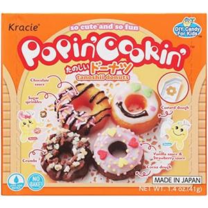 Kracie Popin' Cookin' DIY Candy Donuts Kit, No Bake, 1.4 Ounces (Pack Of 1),Set of 3, Best By: 04/30/2027