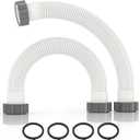 Pool Hoses for Above Ground 1.5 Diameter 16" Long Accessory Swimming Pool Replacement Hose, 2 Pack Filter Pump Hose Compatible with Pump Models