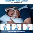 Cushion for Airfit N30i - IBEET Nasal CPAP Mask Cushion Replacement for N30i Nasal Cushion - Stay Put for Leak-Proof Seal, Medium (Blue)