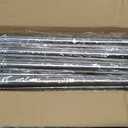 Silver Long Curtain Rod Tension Shower Curtain Rods 30 to 120 inch Adjustable Heavy Duty Rods for Bathroom Windows Outdoor Spliced Telescopic Design No Drill No Slip Stainless Steel