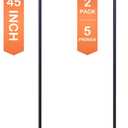 Ottsuls Bird Feeder Pole, 45 INCH Heavy Duty Shepherds Hooks for Outdoor with 5 Prong Base, Adjustable Stand Hanger for Garden Plant, Hummingbird Feeder, Lantern, Hanging Wedding Decor (2 Pack)