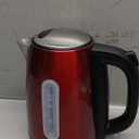 Hamilton Beach Electric Tea Kettle, Water Boiler & Heater, 1.7 Liter, Cordless Serving, 1500 Watts for Fast Boiling, Auto-Shutoff and Boil-Dry Protection, Red with LED Light Ring (41060) (1.8 Quarts)