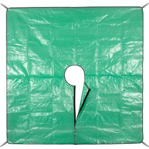 Landscape Trimming Tarpaulin, 78.7"X78.7" Pruning Tarp with Hole, Four Corners Have Pull-Tabs for Easy Fixing Around Shrubs and Trees