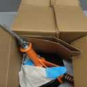 Drain Auger, Clog Remover with Drill Adapter, 25 Feet Flexible Plumbing Snake Use Manually or Powered for Kitchen, Bathroom and Shower Sink, Comes with Gloves (orange)