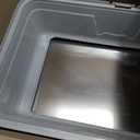 Stainless Steel Cat Litter Box XL for Big Cats, High-Sided Design Prevents Urine Leakage, Non-Stick, Easy to Clean, Includes Scoop, Gray