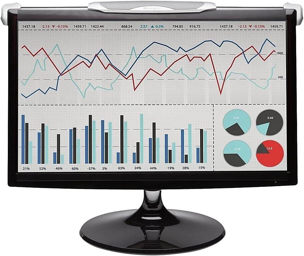 Kensington FS240 Snap2 Privacy Screen for 22-Inch to 24-Inch Widescreen 16:10 and 16:9 Monitors (K55315WW),Black