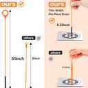 3 x 51inch Drain Hair Remover(6pack),34inch Drain Clog Remover(1pack),Drain Auger Cleaner Tool Set For Toilet, Kitchen Sink, Bathroom Tub, 7 Pack