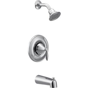 Moen Eva Chrome Posi-Temp Tub and Shower Trim Kit, Valve Required, T2133 (0.5)