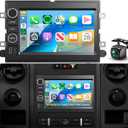 4+64G 7 Android Car Stereo for Ford F150 F250/F350 2004-2016, Plug&Play Wireless CarPlay Android Auto DSP 32EQ,IPS Touchscreen, GPS, Backup Camera for Explorer Mustang Escape Fusion F250 Radio