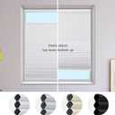 MYshade Top Down Bottom Up Cordless Cellular Shades Blackout Blinds for Indoor Windows - Room Darkening Window Blinds & Shades - Easy to Install - 31" W x 72" H (White)