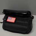 Lunch Box for Men, Tactical Lunch Bag MOLLE Webbing Leakproof Insulated Large Lunch Cooler Women Adult Meal with Adjustable Shoulder Strap Durable Lunch Pail(Black) (Medium)