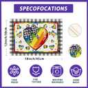 3 x XCHI Rainbow Love Heart LGBTQ Placemats Set of 4 Pride Day Inclusion Lesbian Gay Bisexual Transgender Queer Homosexual Equality Table Mats Decorations 12x18 Inch