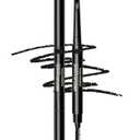 Gentlehomme - Men's 2-in-1 Eyebrow Brush & Pencil - Shape, Define & Fill In - Ultra-Thin, Long-Lasting Black - Vegan