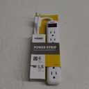 Prime Wire & Cable Prime Wire PB801118 6-Outlet Power Strip with 14-3 SJT 1.5 Foot Cord, White