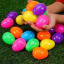 Abakuku 1000 Pcs Plastic Easter Eggs,2.35" Assorted Bright Colors Fillable Easter Eggs or Easter Hunt Party Favor Basket Stuffers Filler Classroom Prize Supplies Decor