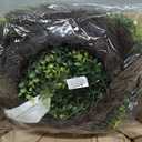 28'' Large Boxwood Wreaths Front Door Artificial Green Spring Wreath with Sash Wreaths for Front Door Farmhouse Greenery Year Round Outdoor Indoor for Summer Wreath St Patricks Day Decoration