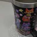 Cat Gifts for Women Cats Tumbler with Handle 40Oz Christmas Birthday Flowers & Elegance Cats Gift for Cat Lover Owner