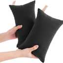 NTBAY Tiny Pillows, Down Alternative 7"x11" Microfiber Mini Pillow for Travel, Pets, Soft Machine Washable Small Pillows for Neck, Wrist, Lumbar and Knee, Black