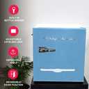 Frigidaire EFR176 1.6 cu. ft. Retro Bar Fridge with Side Bottle Opener (Blue), 1.6 Cu Ft 16"d X 18"w X 18.5"h
