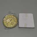 Analog Hygrometer Thermometer for Indoor Weather Dial Gauge Indicator Temperature and Humidity Monitor Hanging Hygrometer for Wall, Table, Garden, Greenhouse or Office Decorative (Gold 4.3inch)