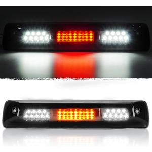 Tresound LED 3rd Brake Cargo Light for 2015 2016 2017 2018 2019 2020 2021 2022 Chevy Colorado & GMC Canyon; Rear Third Center High Mount Stop Lamp, 52127100 (Chrome Housing Smoked Lens - C)