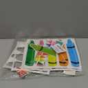 Back to School Bulletin Board Set Colorful Crayon Cutouts Name Tags Label Paper Flower Fan Classroom Decorations First Day of School Bulletin Board for Teacher Supplies Chalkboard Wall Classroom Decor