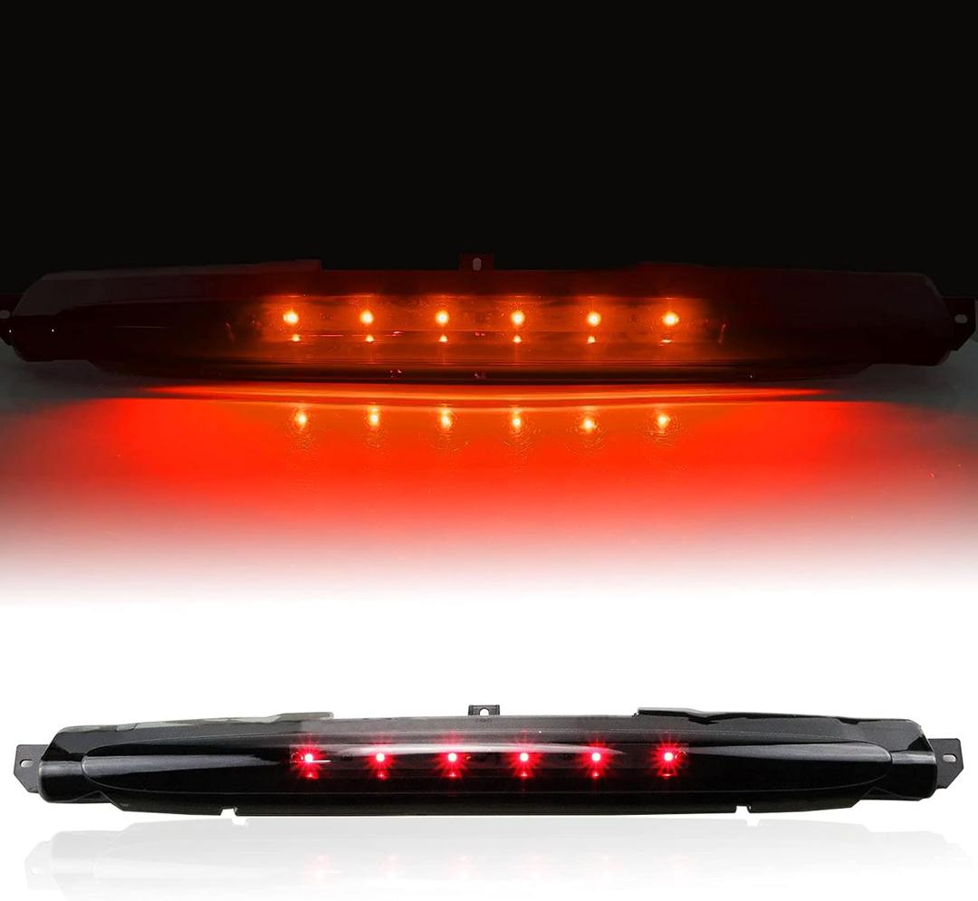 Third 3rd Brake Light Fit for Chevrolet Trailblazer/Fit for GMC Envoy/Fit for Buick Rainier 2002-2009, Center High Mount Stop Lamp Rear Cargo LED Light (Smoke Lens)