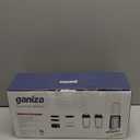 Ganiza Blender for Smoothies, 14Pcs Personal Blender for Shake and Smoothies for Kitchen with 3 Portable Cups (1x24oz & 2X17oz), Single Serve Smoothie Maker, Nutritious Recipe (Black Silver)