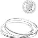 MUDOR Coin Holders for Half Dollar, 100 Pack Coin Storage Cases for Collectors, Plastic Coin Collection Protectors Capsules (31mm)