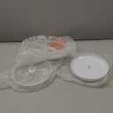 iDavosic.ly Set of 2 Tiered Rotating Necklace Holder Organizer, Adjustable Metal Bracelet Display Stand Rack, Extra Tall Keychain Spinning Tree Tower for Women, Black and White