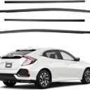 Dasbecan Window Weatherstrip Compatible with Honda Civic Hatchback Type R 2016-2019 Replaces# 72410-TEA-T01 72950-TEA-T01 72910-TEA-T01 (4PCS), Molding Trim Weather Strip Seal Belt