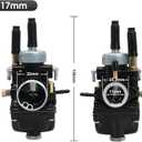PHBG Racing Carburetor Black Carb with Air Filter for PHBG 50cc 90cc BWS100 for Puch Yamaha Zuma (17mm)