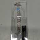 MioHHR Slim Metal Band Compatible with Apple Watch Band 42mm(Series 11 10) 41mm(Series 9 8 7) 40mm(Series 6 5 4 SE3/2/1) 38mm(Series 3 2 1),Stainless Steel iWatch Bands for Women,Silver