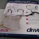 Drive Medical 2-in-1 Raised Toilet Seat with Removable Padded Arms