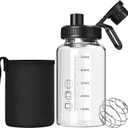 Glass Shaker Bottle,22oz BPA-Free Odorless Shaker Bottle with 304 Stainless Steel Ball and Removable Cleaning Brush for Fitness Protein Mixes(1Pack)