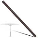 Otoolling 1 Pack 1.5'' Dia Umbrella Replacement Lower Pole, Heavy Steel Patio Umbrella Bottom Pole Replacement, 1.7 mm Thickness, No Bullet Buckle Outdoor(Brown,46'')