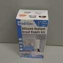 8Oz White Waterproof Caulk & Seal Silicone Sealant, Wadities Tile Grout Repair Kit with Grout Remove Scraper, Shrink & Crack Proof for Bathroom, Shower, Kitchen, Floor (4Oz, Pack of 2)