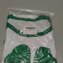 St Patricks Day Shirt Women Luck Shamrock Shirts Cute Saint Patricks Day Crop Top Irish Raglan Shirt (White, XS)