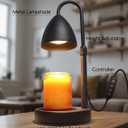 Candle Warmer Lamp with Timer Dimmable, Lamp Candle Warmer Birthday Gifts for Women, Black Adjustable Wax Melter Warmer for Jar Candles, House Warming Gift Home Decor