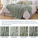 Monbix Light Sage Green Fleece Throw Blanket for Couch- Room Decor Soft Cozy Blankets for Women, Lightweight Fleece Flannel Bed Blanket Suitable for All Seasons(50"60",Light Sage Green)
